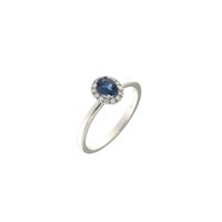 Anello Mirco Visconti Donna Anelli Colore in Oro bianco Zaffiro 0.38 Ct AB872/Z - AB872/Z